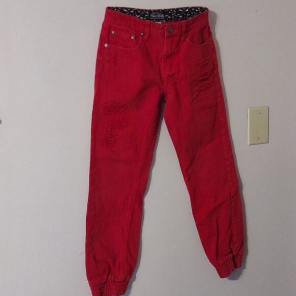 Parish Nation Brandonberg Red Jeans Size 10    (PNTS G1-011) - Picture 1 of 8